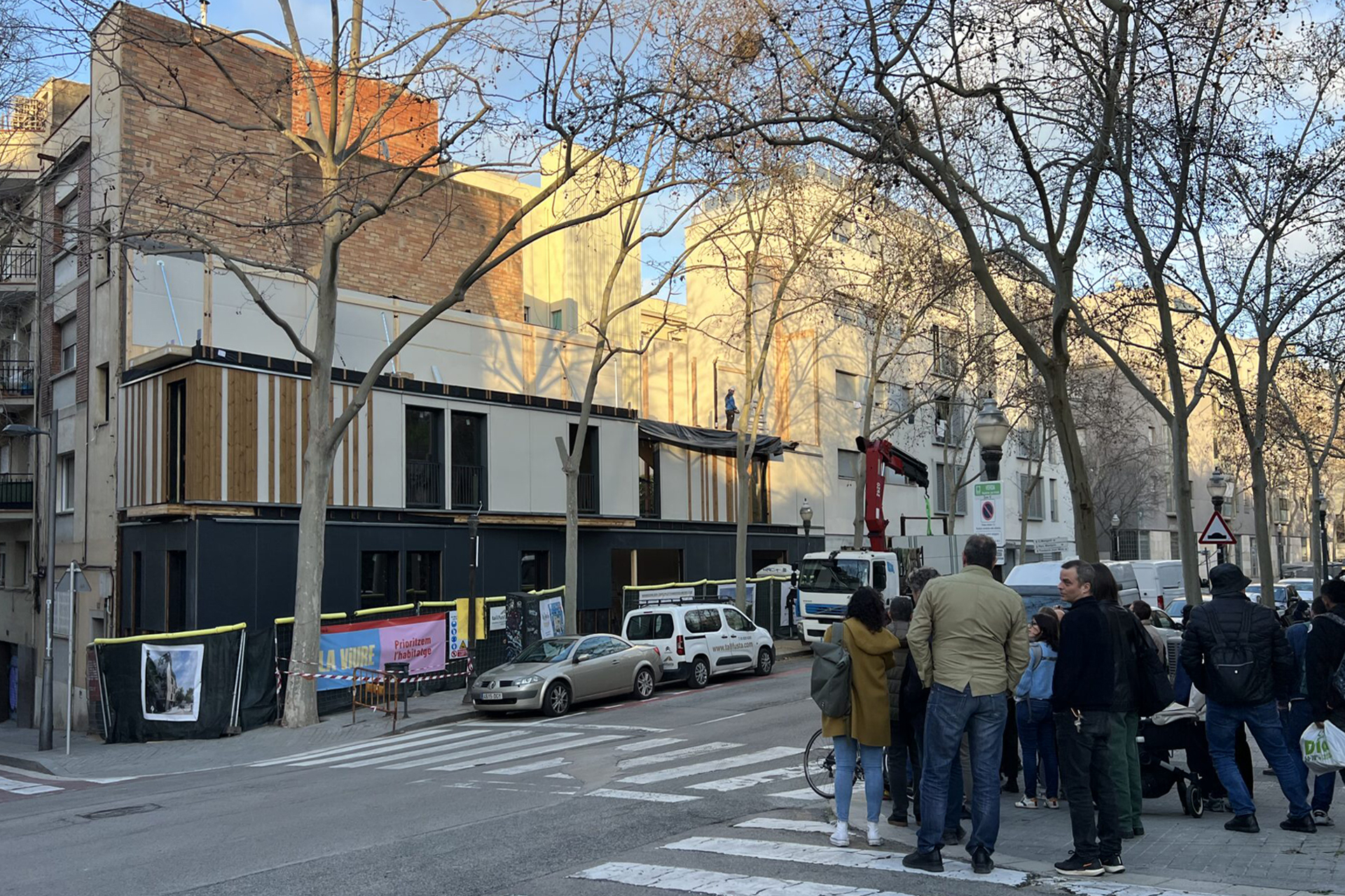 Visita de l’Agrupació AuS a les obres de WikiHousing